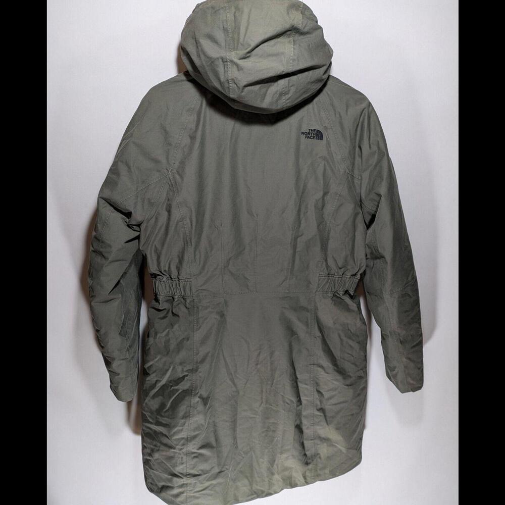 Womens The North Face Green Arctic Coat Parka‎ 550 Down Dryvent Taupe Size Large